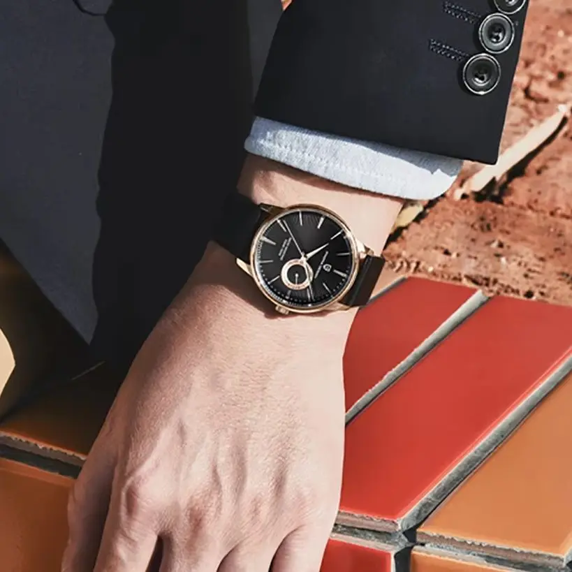 Pagani Design 40 мм Vh65 мужские кварцевые часы из сапфирового сплава водонепроницаемые