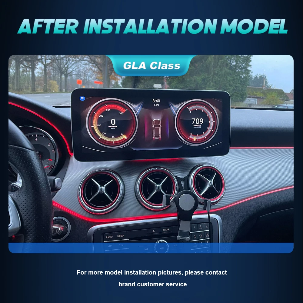 Android 14 Carplay экран для Mercedes Benz GLA Class X156 2012-2018 GPS-навигация авторадио