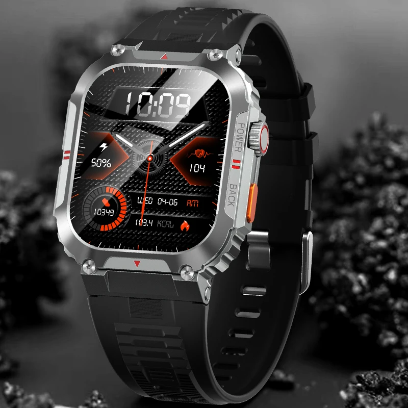 

Смарт-часы C58 мужские с поддержкой Bluetooth, 2,02 дюйма, IP68, 400 мАч
