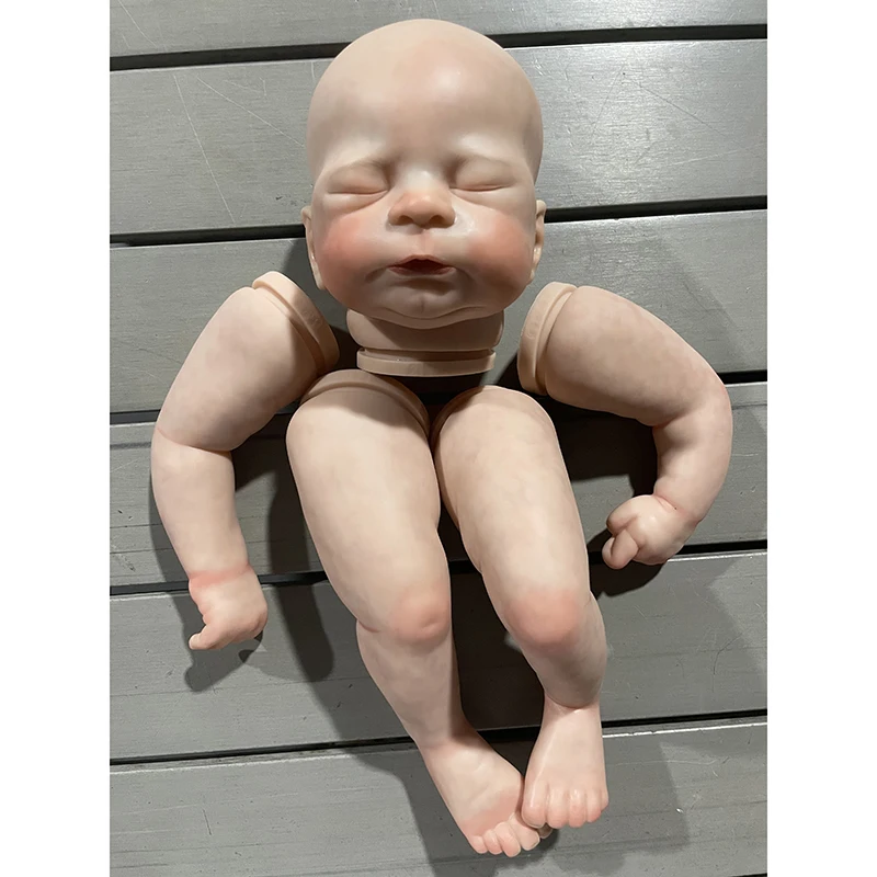 

21inch Already Painted Reborn Doll Kit Newborn Sleeping Baby Timothy Soft DIY Unfinished Doll Kit Visible Venis Real Life Doll