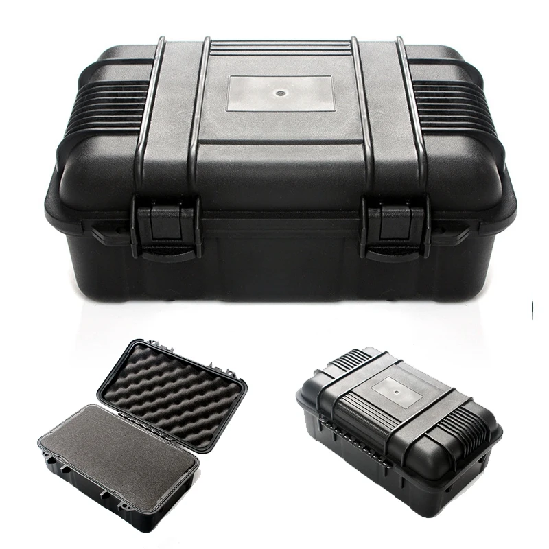 

Waterproof Instrument Box Plastic Sealed Toolbox Portable Equipment Box Gun Pistiol Sights Outdoor Tools Protection Safety Case