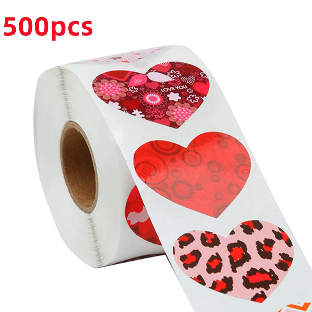 

Наклейки в форме сердца для скрапбукинга, 500 шт.