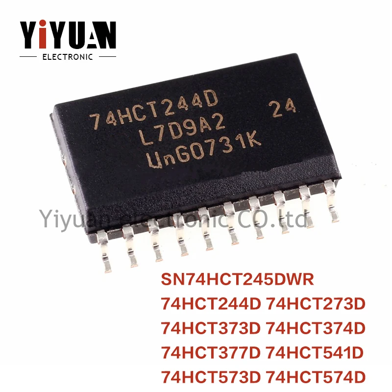 

10PCS NEW SN74HCT245DWR HCT245 HCT244 HCT273 HCT373 HCT374 HCT377 HCT54​​1 HCT573 HCT574 SOP20 Transceiver, buffer, driver
