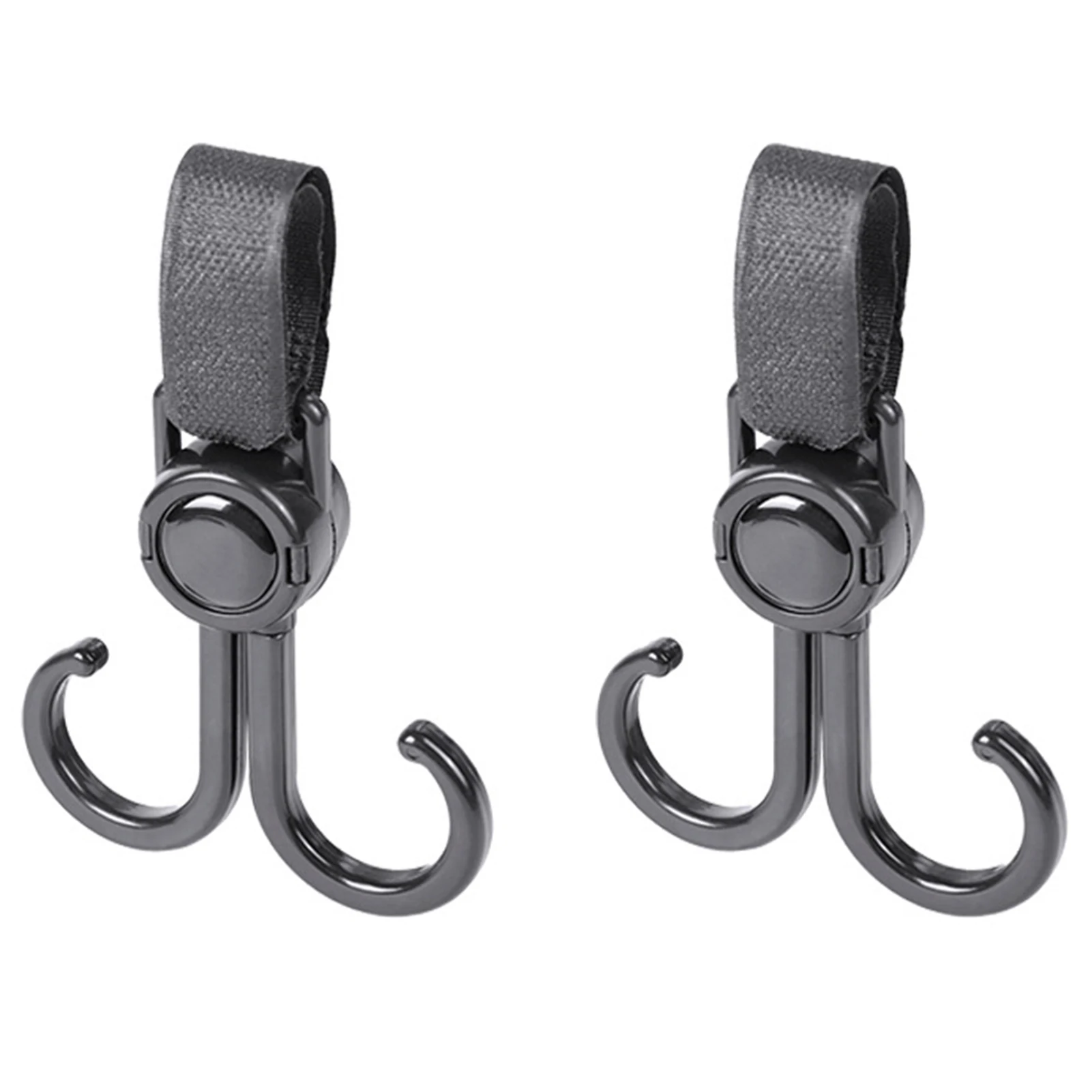 

Stroller Hook Pram Hooks For Shopping 2 Pack Multifunctional Baby Stroller Hooks Hanger Shopping Accessories Bag Holder Hook Bla