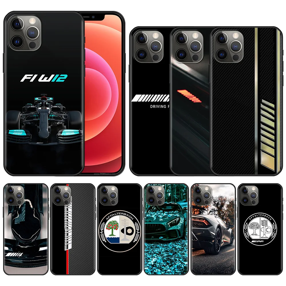 CellPhone Case For Apple iPhone 13 12 11 Pro Max Mini X XR XS Max 6 6S 7 8 Plus 5 5S SE(2020) Fitted Coque Sport Car BENZ-AMG