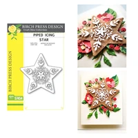 there are snowflakes in the pentagram metal cutting dies scrapbook diary decoration embossing template diy greeting card
