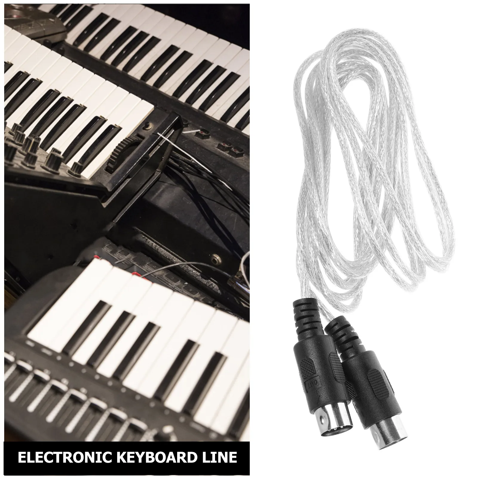 Кабель MIDI 5-контактный медный для музыкальных инструментов: стабильный, точный, для синтезаторов, электронных барабанов, аудиоудлинитель (art.: 3920dbd961896) - 3920dbd961896