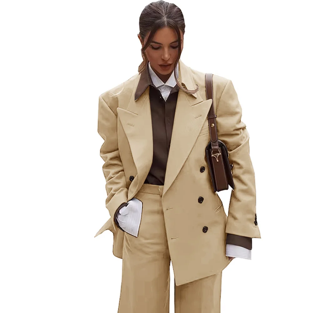 Женский костюм из двух предметов деловая облегающая рабочая одежда с