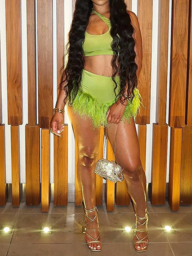 

Женский Стильный костюм для выпускного вечера, однотонный облегающий короткий жилет с асимметричным воротником и мини-шорты с подолом из п...