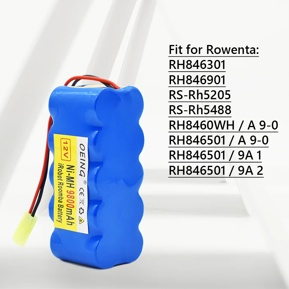 Аккумулятор для пылесоса Rowenta RH5488 RH846301 RH846901 RS-Rh5205 2021 SC 9800 мАч | Подзаряжаемые