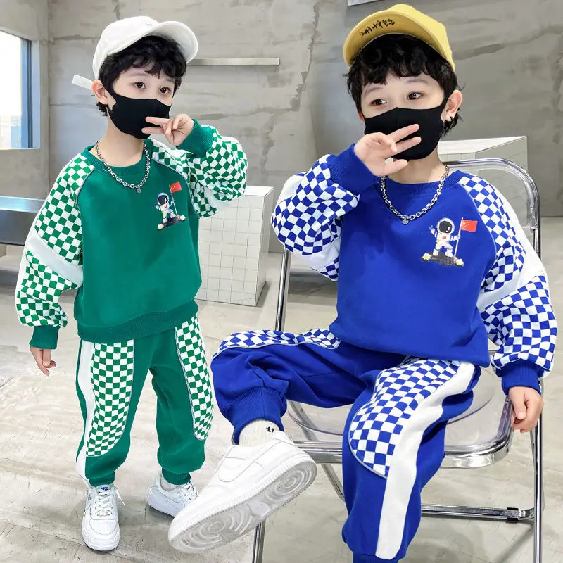 Children Clothing Set Boys Sport Suits Spring Autumn Casual Kids Tracksuits Clothes Children's Two-Piece Suit 4 6 8 10 12 Years