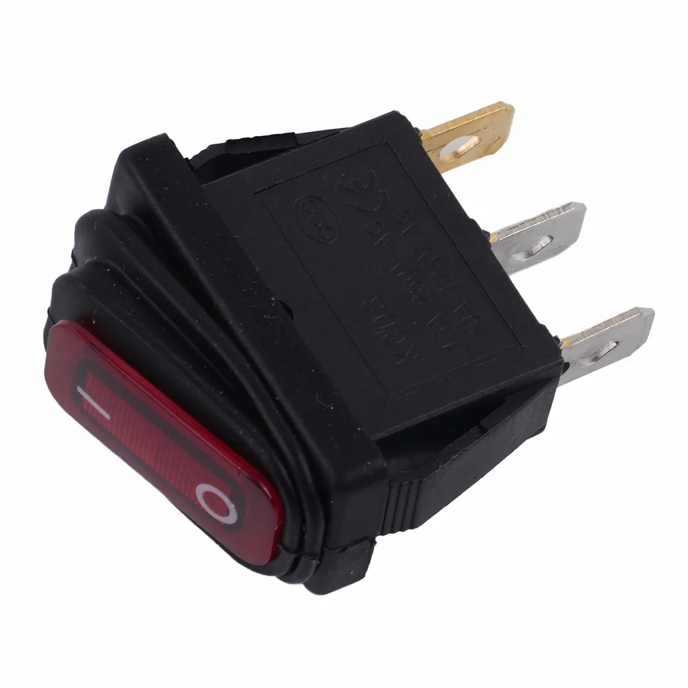 

Rocker Button Switch Pratical Red Tool Trim 15A 250V/20A 125V AC Accessory High Power KCD3 ON/OFF Part Plastic