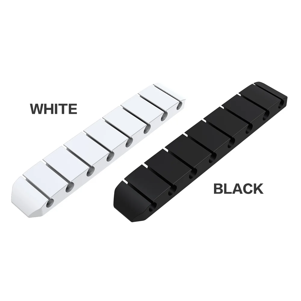 

Office Home Cable Organizer Silicone USB Cable Winder Flexible Cable Management Clips Cable Holder For Mouse Headphone Earphone