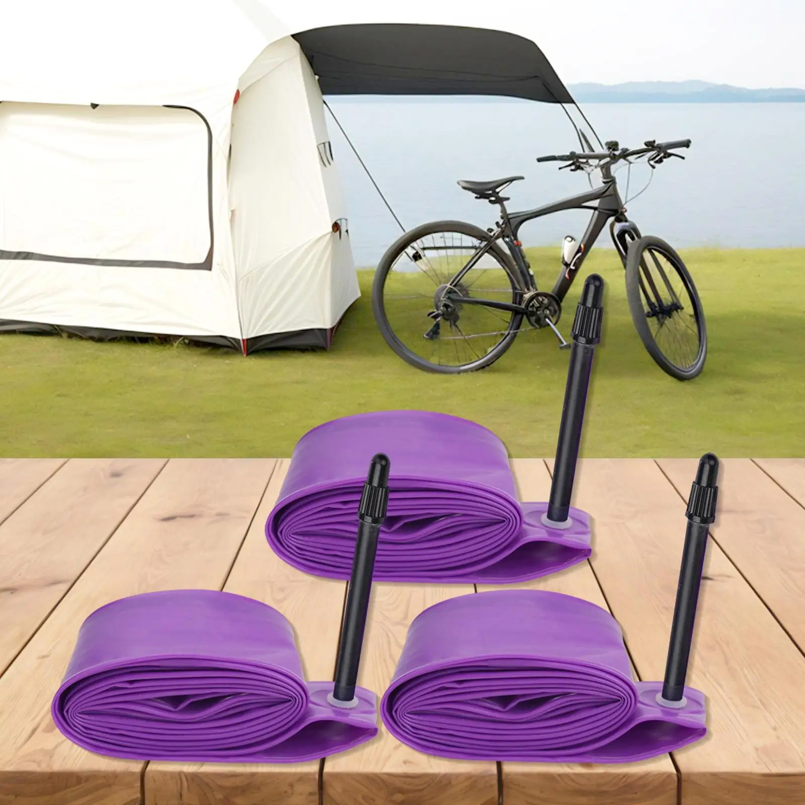 Велосипедная шина 32/48 г Сверхлегкая велосипедная камера 700C Внутренняя трубка из