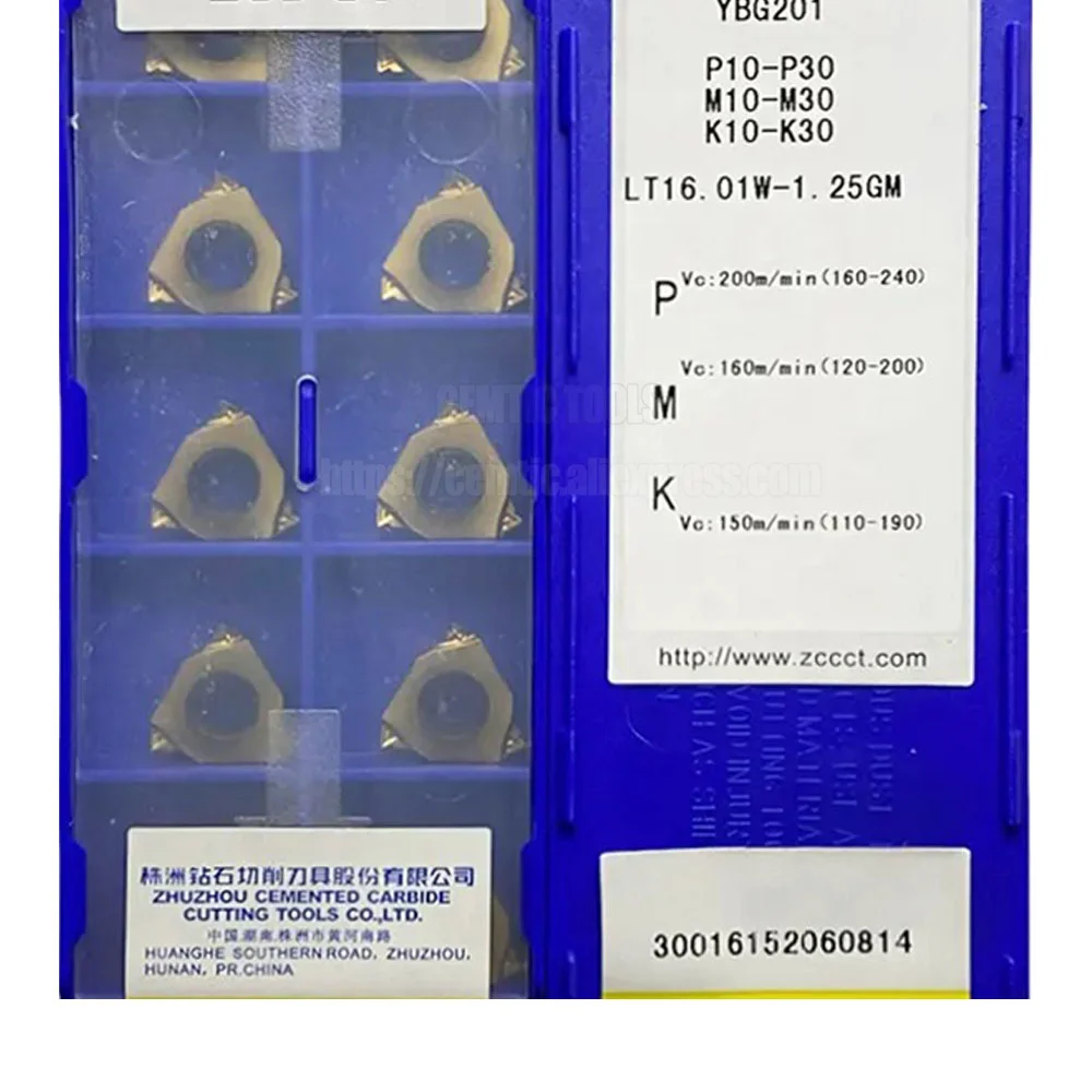 ZCC LT16.01W 1.00GM 1.25GM 1.50GM 1.75GM 2.00GM 2.50GM 3.00GM резьбовые токарные инструменты