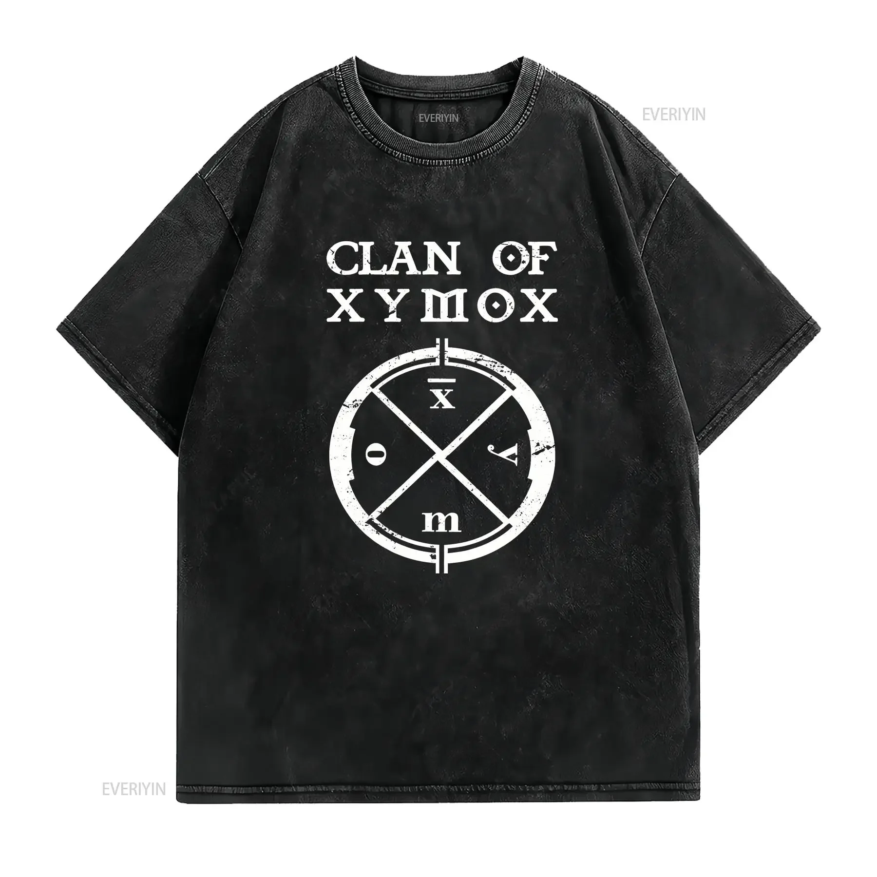 Фото Футболка с логотипом группы Clan Of Xymox в стиле пост-панк, размеры S-5XL, SS420, винтажная, с легким графическим принтом, стильная, мягкая, уличная одежда №2