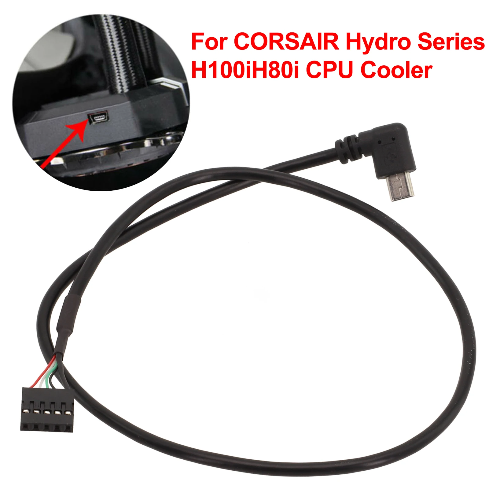 USB-интерфейсный кабель охлаждения процессора для CORSAIR Hydro Series H80i H100i H110i H115i сменные