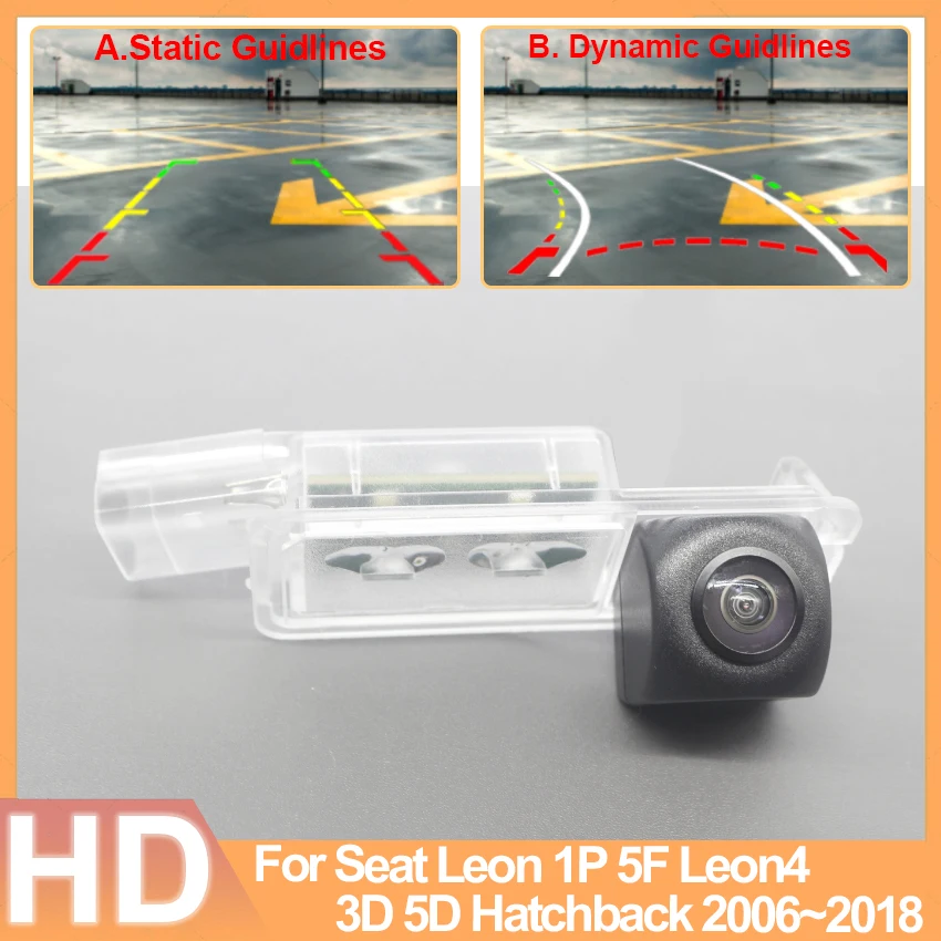 Водонепроницаемая камера заднего вида HD 1280*720 рыбий глаз для Seat Leon 1P 5F Leon4 3D 5D