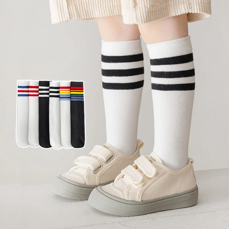 

Детские осенне-зимние гольфы в полоску