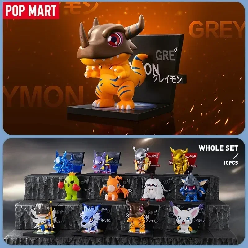 Фото POP MART Digimon Adventure Series магниты на холодильник модная слепая коробка игрушки Mystery Box Mistery фигурка подарок-сюрприз №1