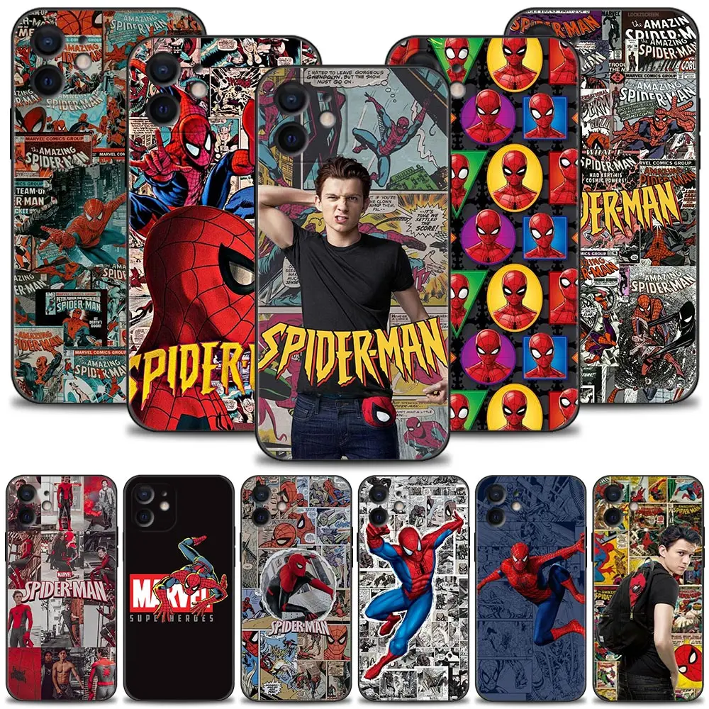 

Marvel Spiderman 3 Tom Holland Peter Parker Comics For Apple iPhone 13 12 11 Pro Max 13 12 Mini XS Max XR X 7 8 Plus 6 6S Cover