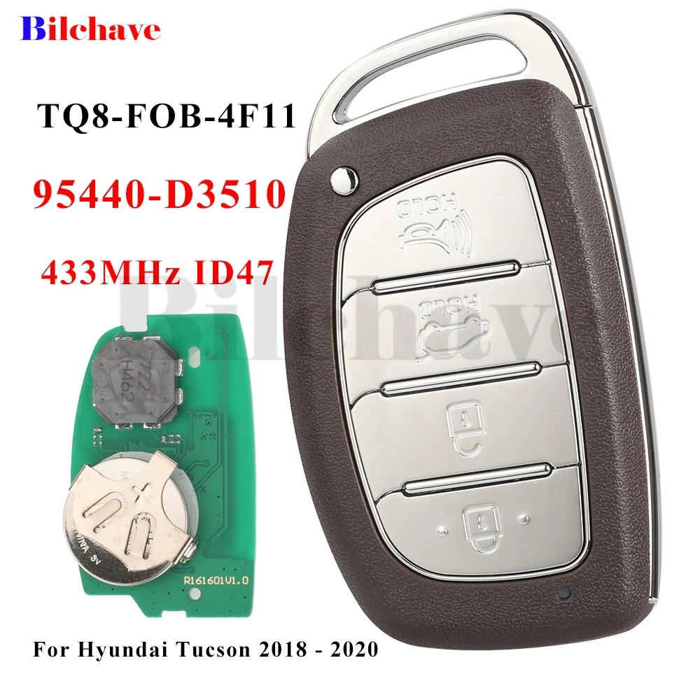 Jingyuqin 433 МГц ID47 95440-D3510 4 кнопки умный ключ от автомобиля для Hyundai Tucson 2018 2019 2020
