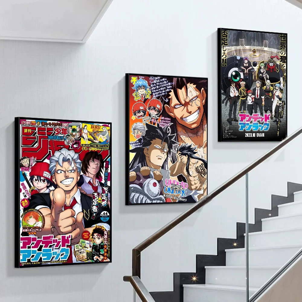 Undead Unluck АНИМЕ DIY липкий плакат водостойкая бумажная наклейка кофейный дом