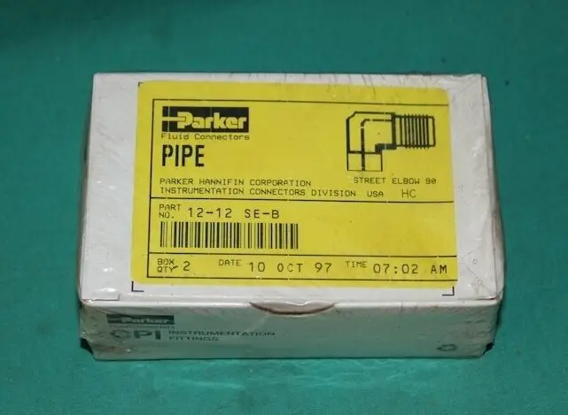 

Штуцер Parker, 12-12 SE-B, 12 12 SE B, труба Swagelok 45 Street 3/4 дюйма. 75 дюймов