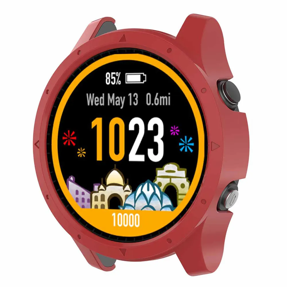 Закаленное стекло + мягкий корпус ПК для Garmin Forerunner 945 935 умные часы полное покрытие
