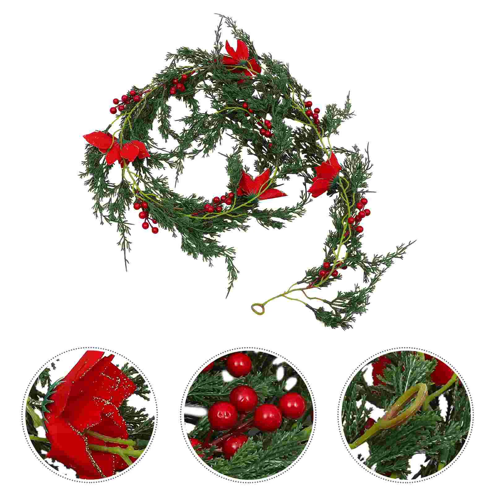 

Christmas Cane Xmas Simulation Rattan Hanging Decor Pendant Festive Embellishment