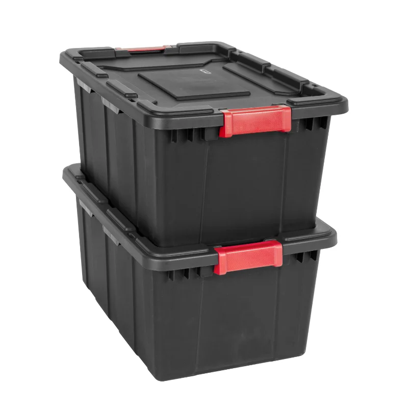 

Sterilite 6PCS 15 Gallon Industrial Large Storage Box Durable Plastic Storage Organizers Bin