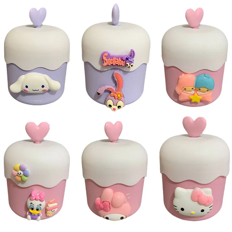 

Kawaii Sanrios Hellokittys Cinnamoroll My Melody Super Cute Cartoon Household Portable Push-Type Manual Facial Cleanser Foamer