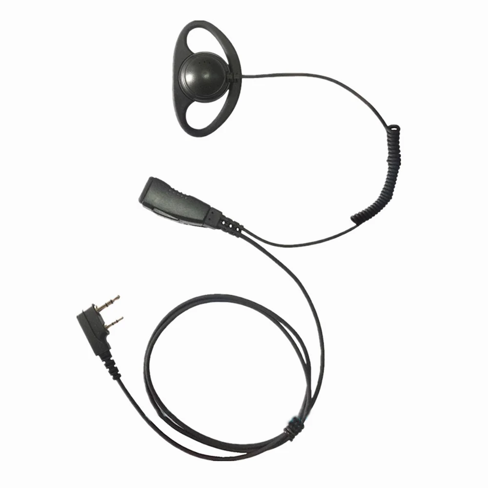 5 шт. 2-контактная K-разъем D-образный наушник гарнитура с PTT для Kenwood TK3207 NX-220 NX-320 NX-348