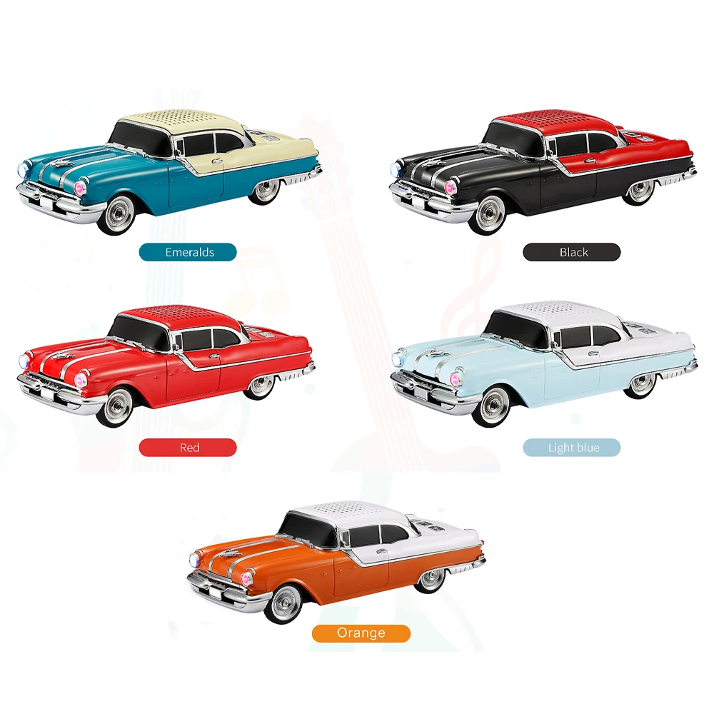 2024 Новое поступление стерео автомобильный динамик Bluetooth с TF USB FM AUX гарнитура TWS