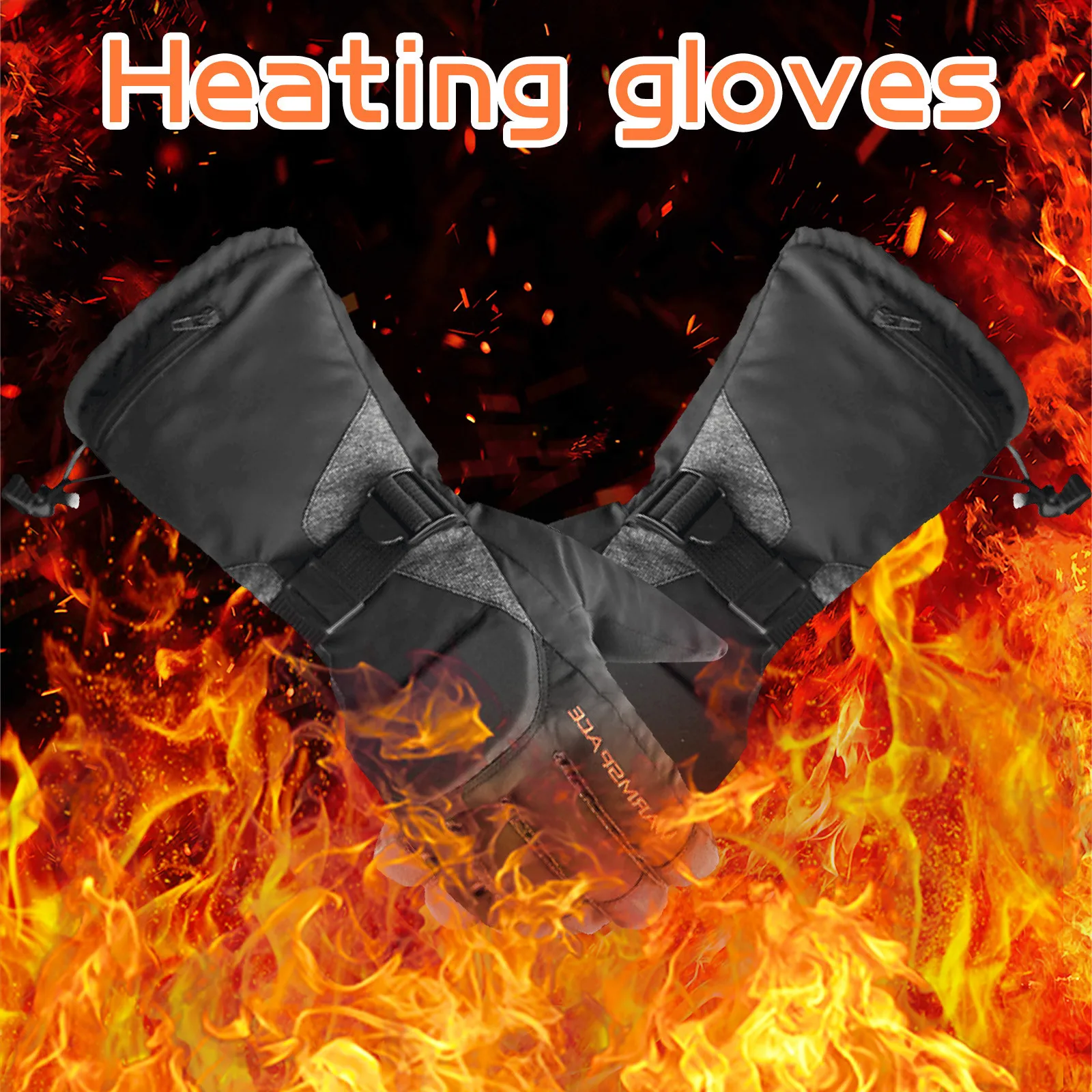 

Heated Gloves Waterproof Non-slip Touch Screen Rechargeable Battery Powered Electric Heated Hand Warmer For Skiing Cycling
