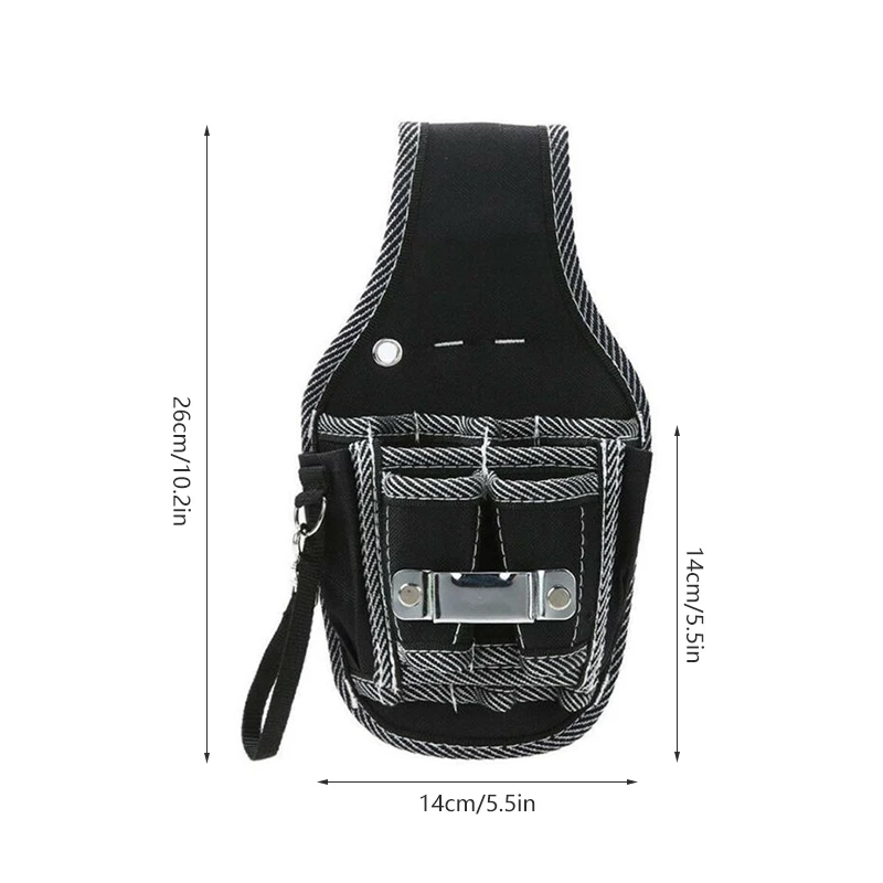 Multifunctional Tool Bag Nylon Fabric Tool Belt Screwdriver Kit Holder Tool Bag Pocket Pouch Bag Electrician Waist Pocket Case images - 6
