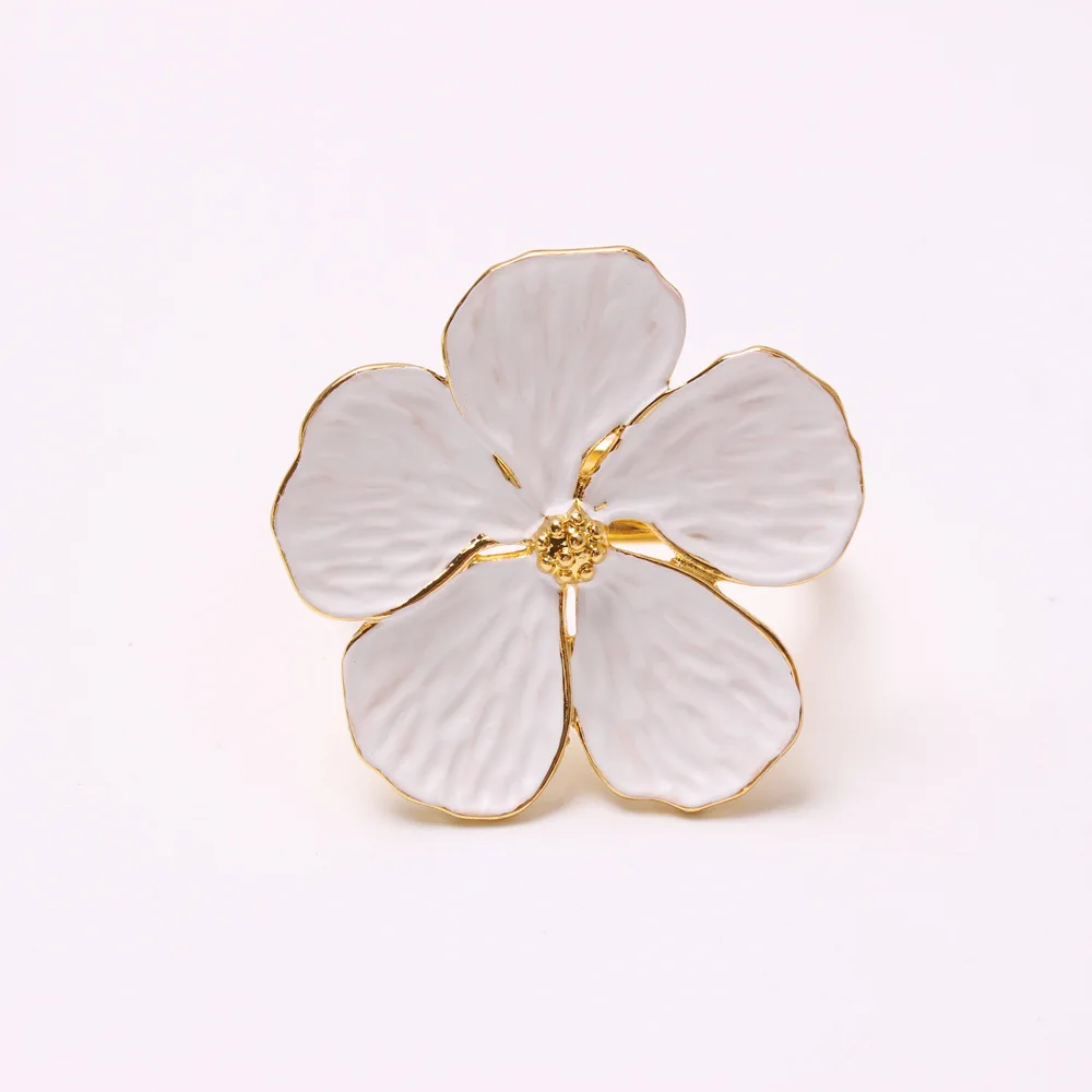 

6pcs/lot Wedding simple plum napkin napkin 5 petals lucky flower napkin ring napkin ring
