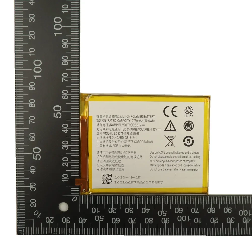Новый оригинальный аккумулятор Li3927T44P8h 786035 Для ZTE Blade V8 Z10 V7 Plus BV0701 BV0721 BV0800 V770 Xiaoxian 4