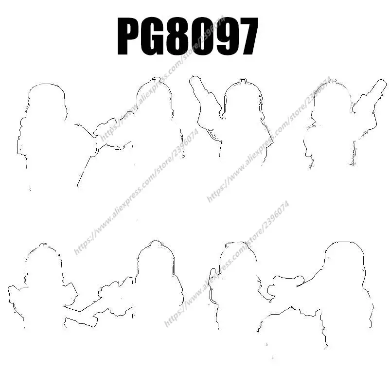 PG8097 фигурки героев фильмов, аксессуары, строительные блоки, кирпичи, игрушки PG769 PG770 PG771 PG772 PG773 PG774 PG775 PG776