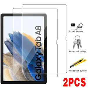 2pcs Tablet Screen Protector for Samsung Galaxy Tab A8 10.5 Inch Coverage Protective Film Tempered G in USA (United States)