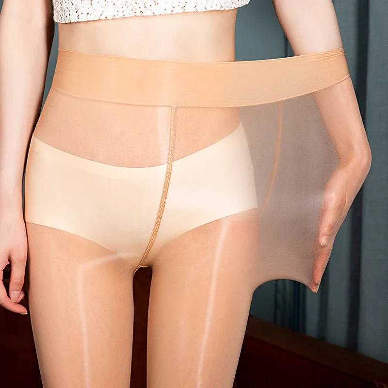 Новинка 2023 женские сексуальные масляные блестящие однотонные колготки с