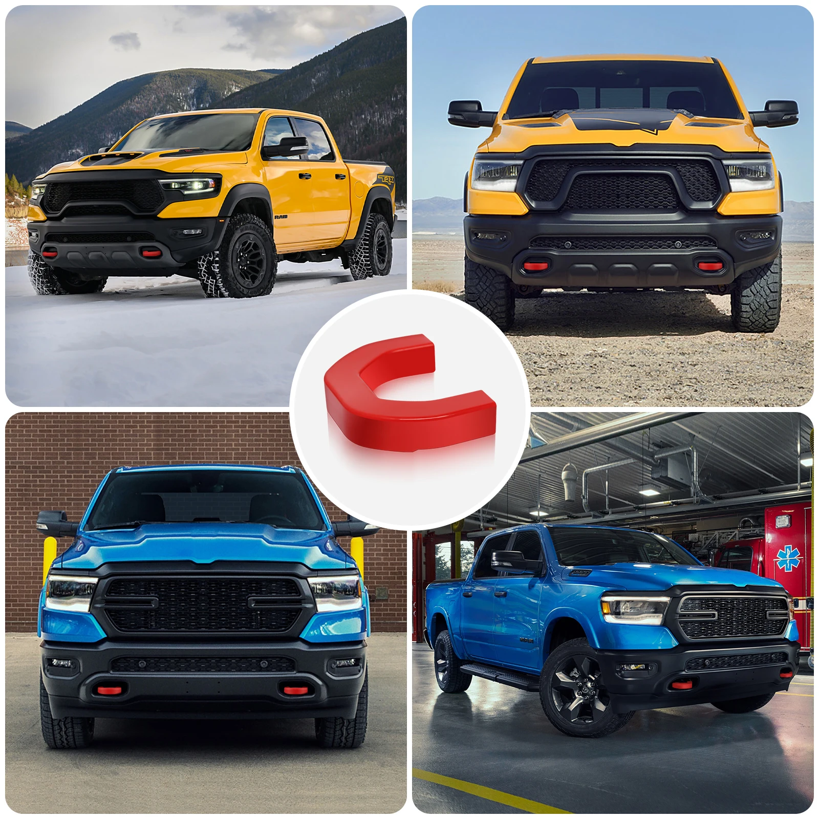 Фото Чехлы фаркопа для Dodge RAM 1500 (2019-2024), утолщенная модернизация, аксессуары для крышки фаркопа №5