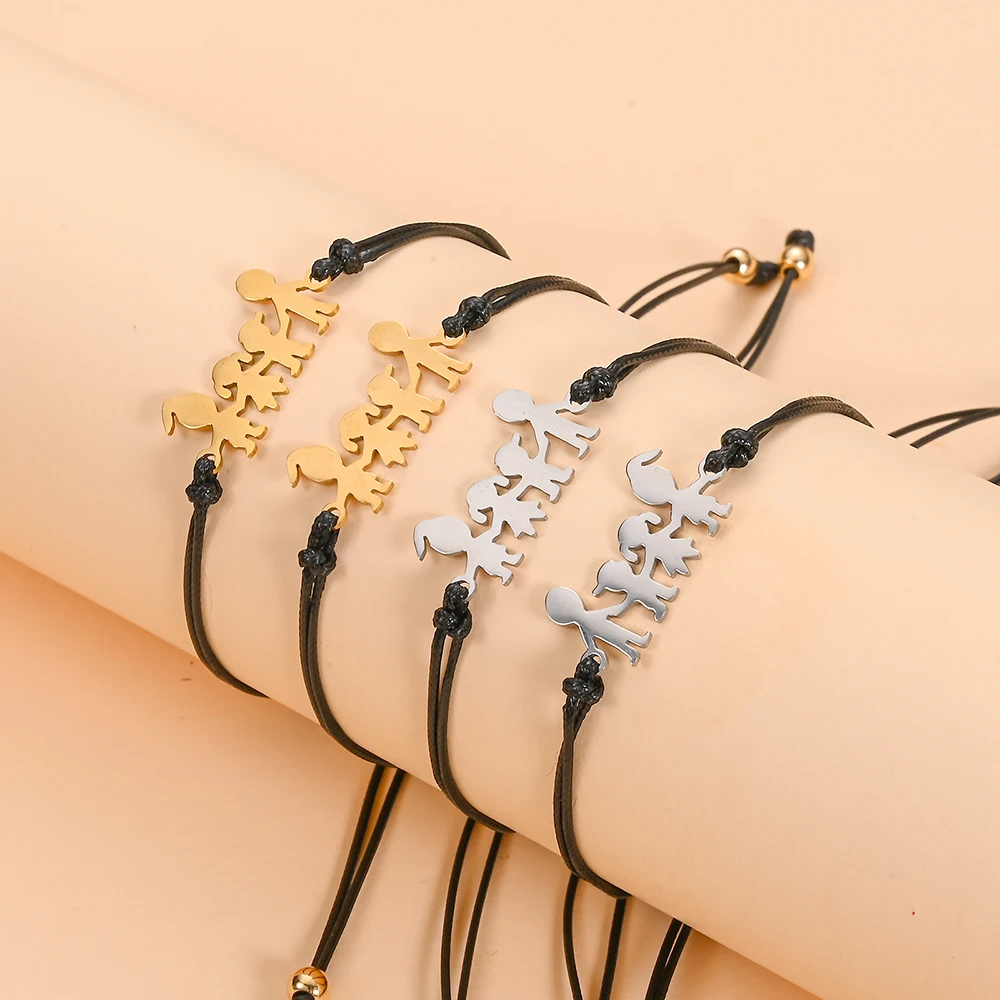 Браслеты из нержавеющей стали для мужчин и женщин браслеты ручной работы с