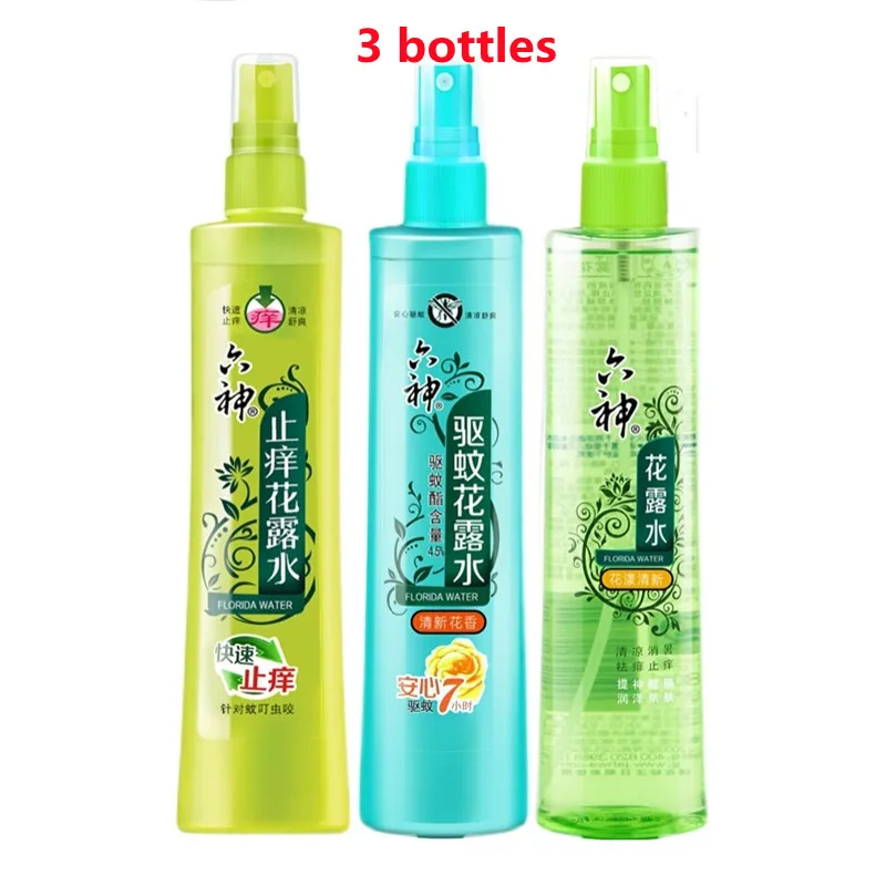 

180ml * 3 Bottles LIUSHEN FLORIDA WATER SPRAY REPELLENT ANTIPRURITIC FRAGRANCE