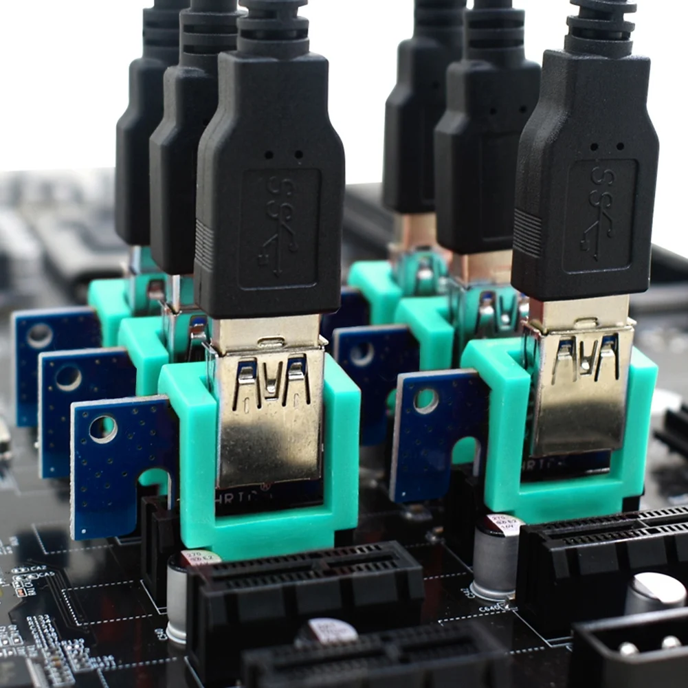 10 шт. Фиксатор карты PCIE Riser для вертикального монтажа в шкафчике 1X 16X Удлинитель
