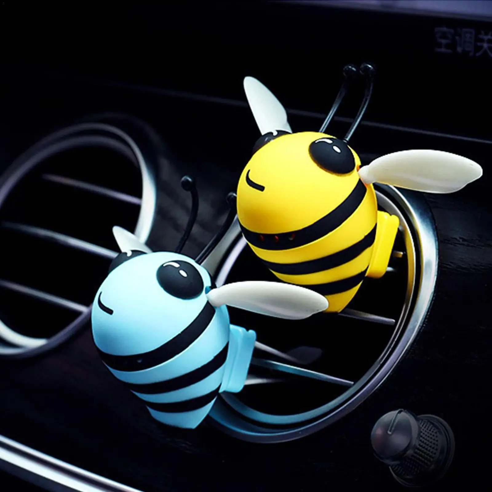 

Bee Car Air Freshener Auto Perfume Diffuser Air Vent Clip Creative Cartoon Little Bee Fragrances Deodorant Car Accessories