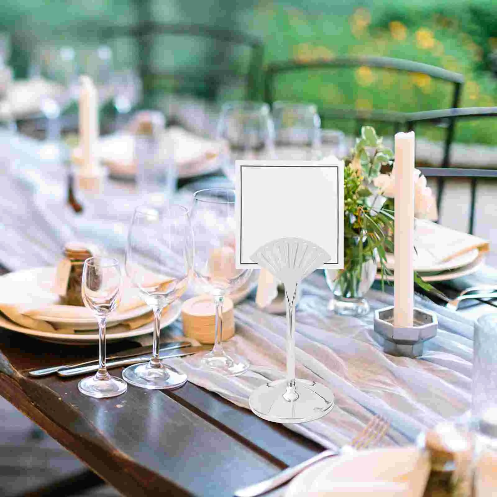 

Держатель Tablemenu, подставка с изображением, карточками и цифрами, настольные держатели для столовых с именами, металлические зажимы, фотогра...