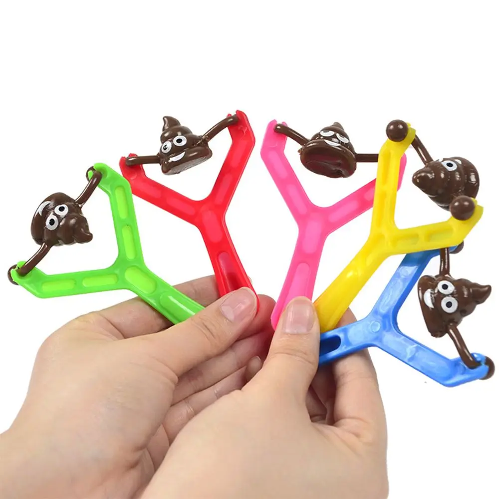 1Pcs Poo Funny Toys Fake Poop Prank Toy Fake Poo Launcher Wall Climbing Poop Catapult Creative Decompression Toys