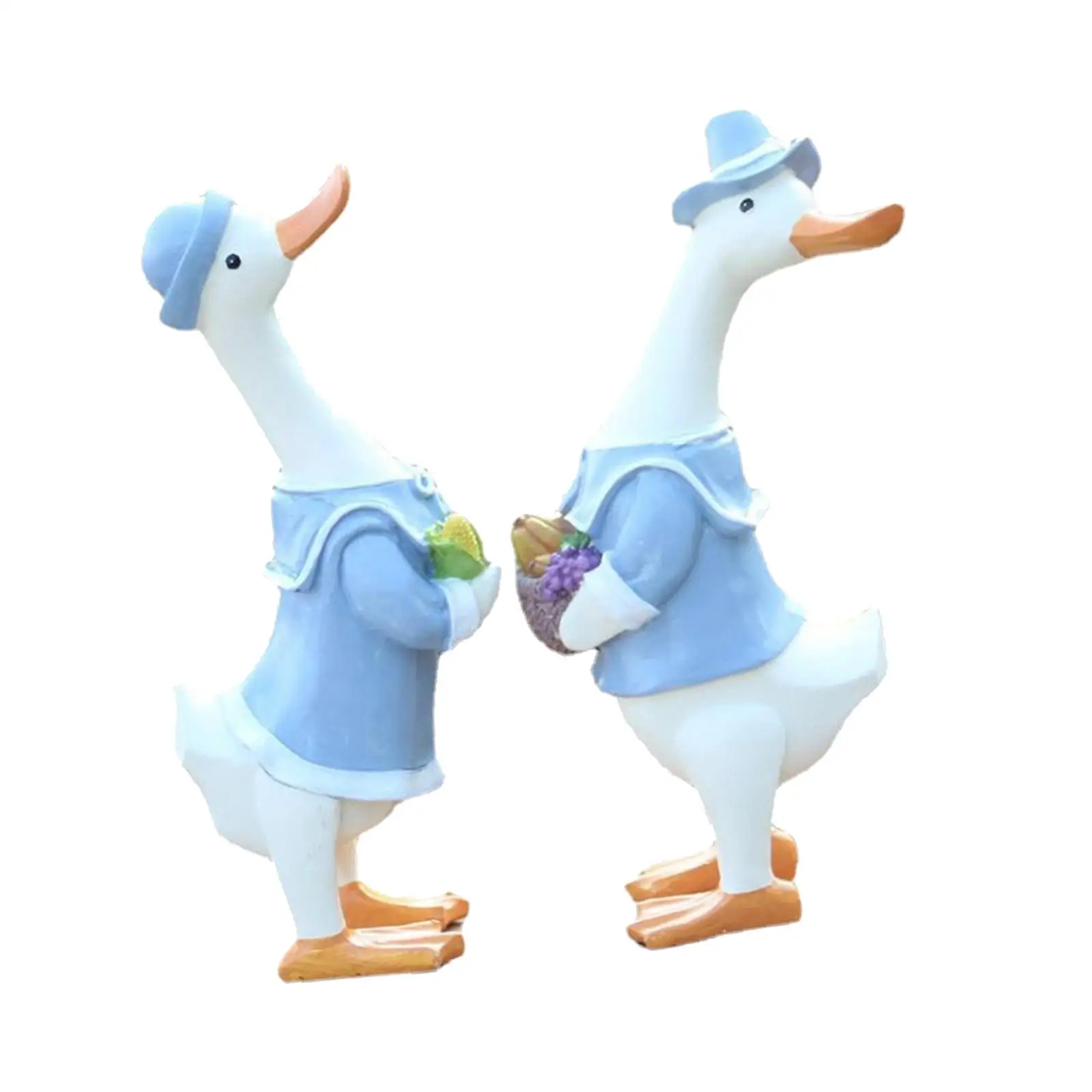 

Duck Couple Garden Statue Resin Duck Figurines Cute Ducks Home Decor Outdoor