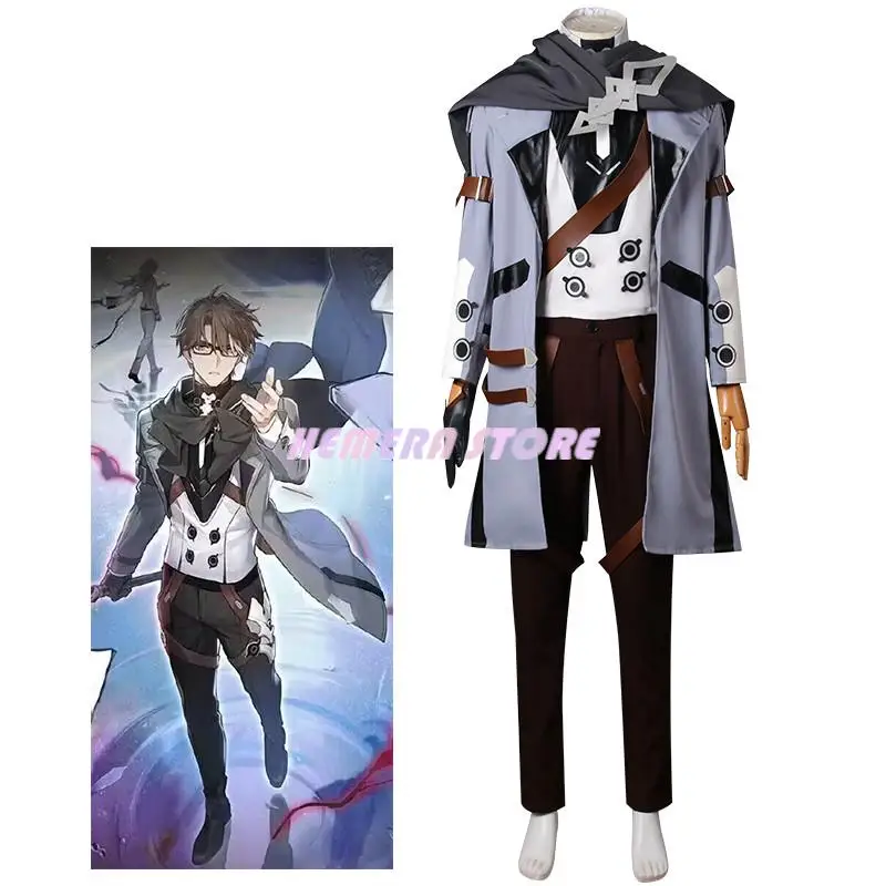

Honkai: Star Rail Welt Yang Game Suit Handsome Uniform Cosplay Costume Halloween Carnival Party Role Play Outfit Men